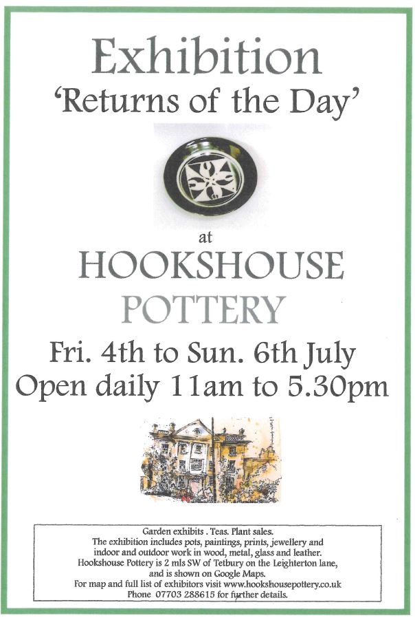 Hookshouse Pottery Exhibition - Returns of the Day